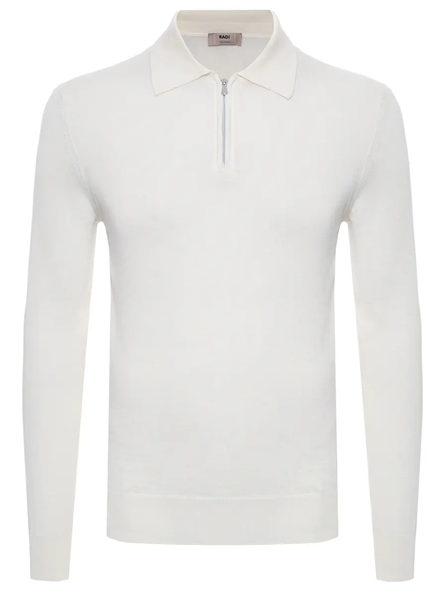 Поло из шерсти и шелка RADI PERUGIA 5304-606 125 Белый 
