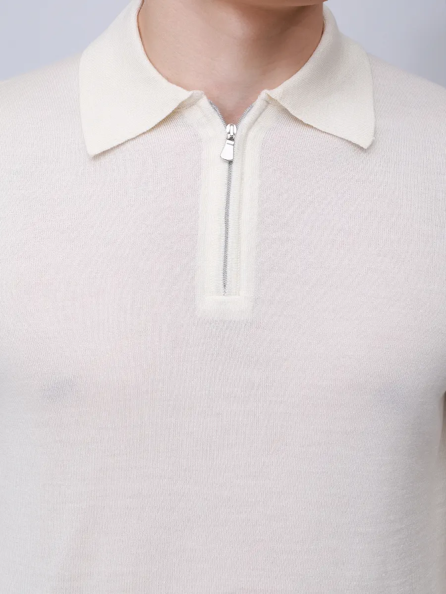 Поло из шерсти и шелка RADI PERUGIA 5304-606 125 Белый  Фото 5