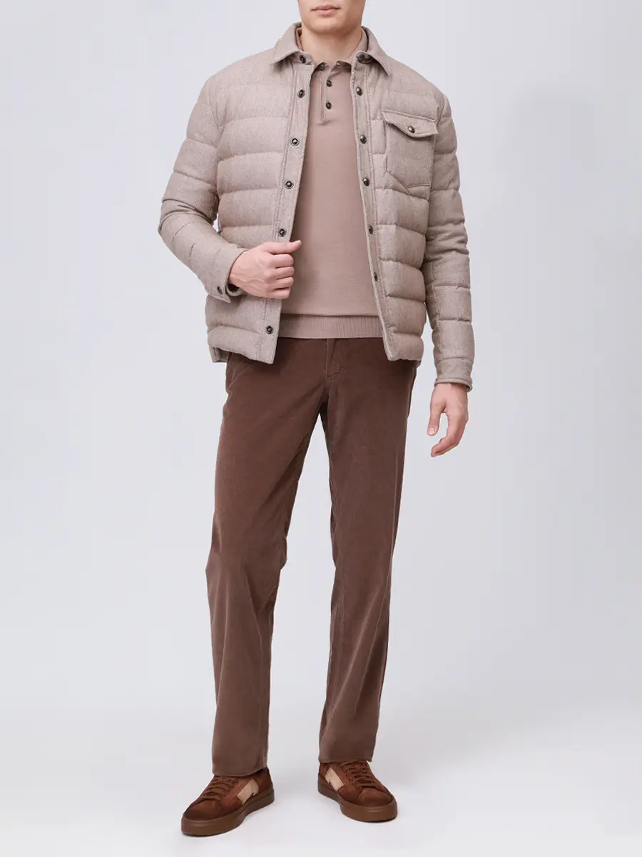 Поло из шерсти и шелка RADI PERUGIA 5303-606 150 Бежевый  Фото 2