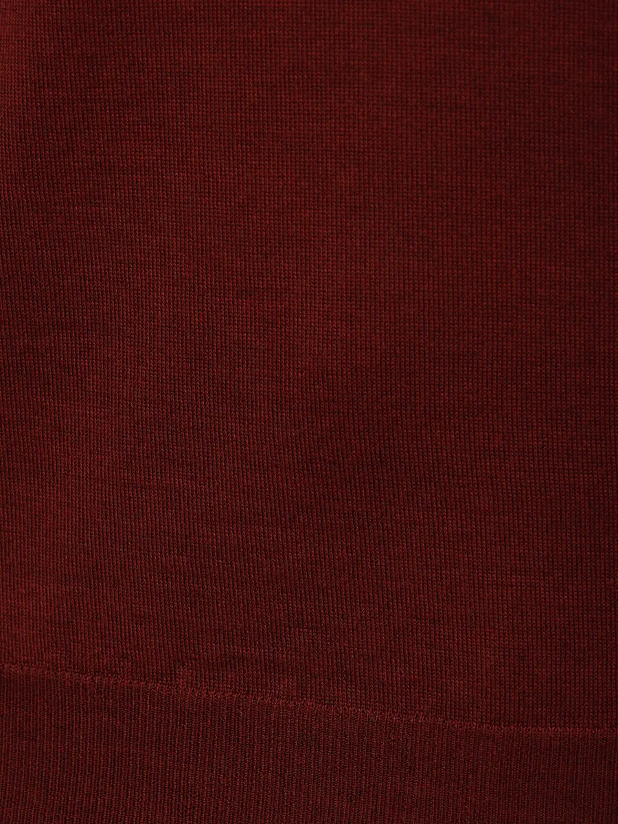 Поло из шерсти и шелка RADI PERUGIA 5303-606 510 Бордовый  Фото 6