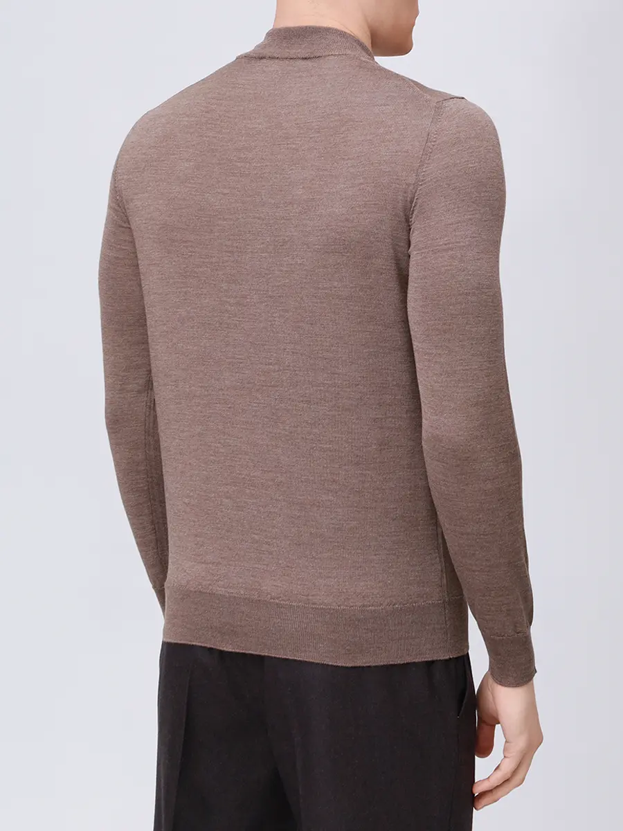 

Бадлон из шерсти и шелка, Бежевый, 5302-606 250