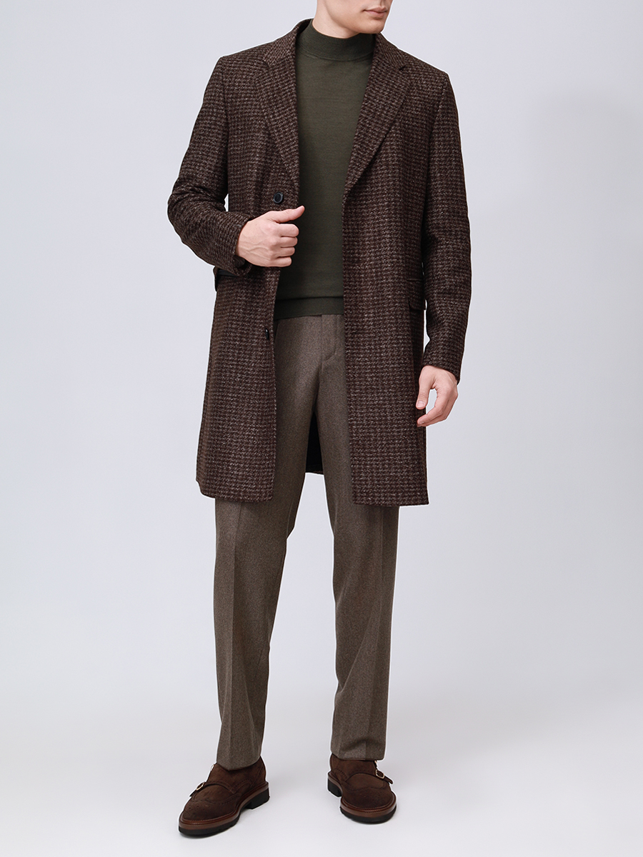 

Бадлон из шерсти и шелка, Хаки, 5302-606 410