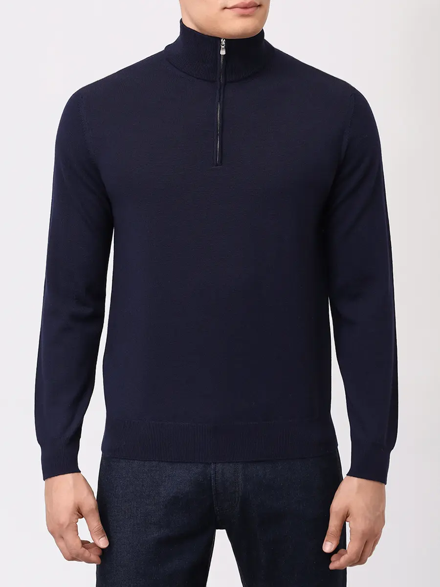 Джемпер шерстяной RADI PERUGIA 5011-601 650 Тёмно - Синий  Фото 4