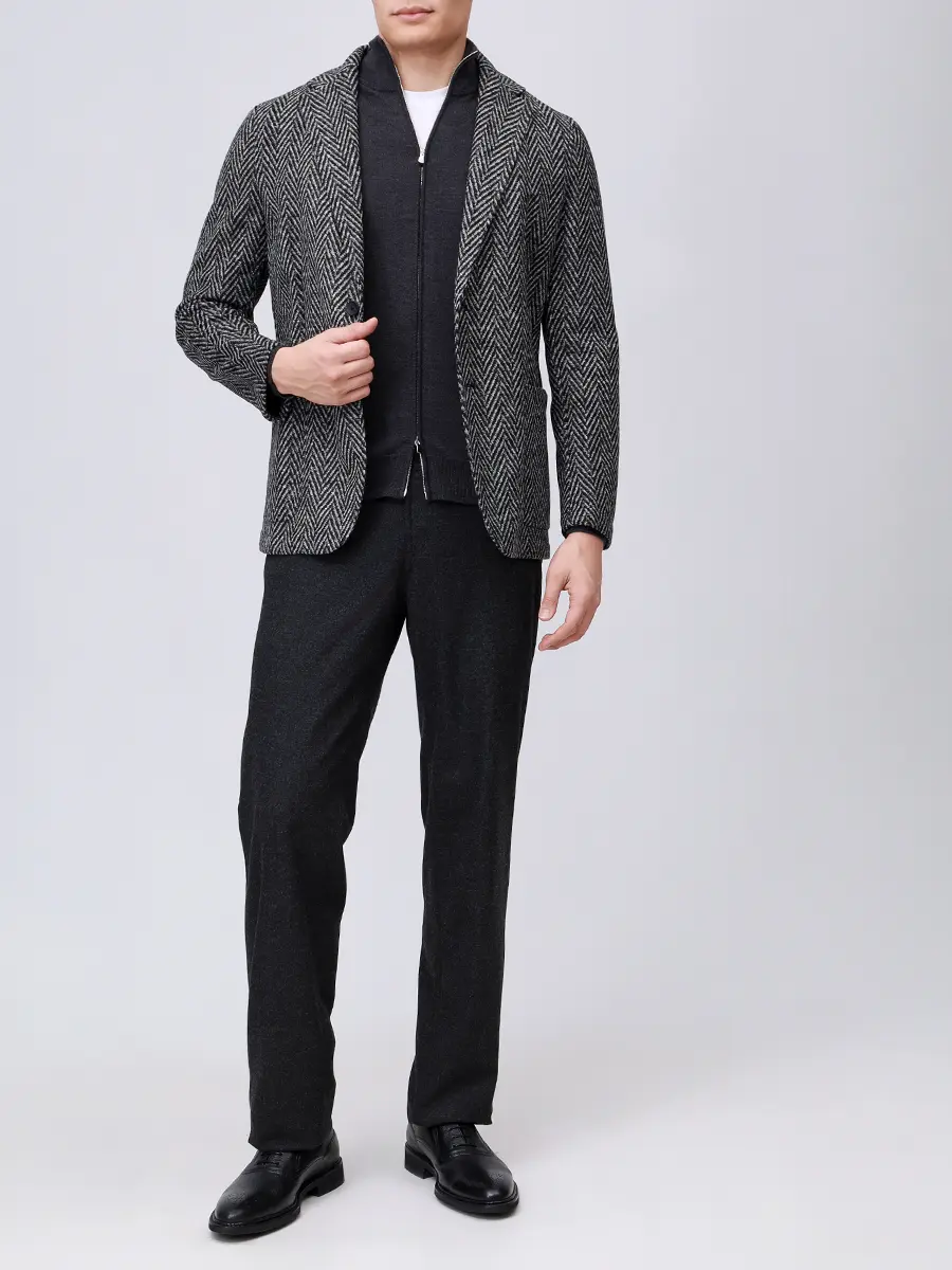 Кардиган шерстяной RADI PERUGIA 5012-601 400 Тёмно - Серый  Фото 2