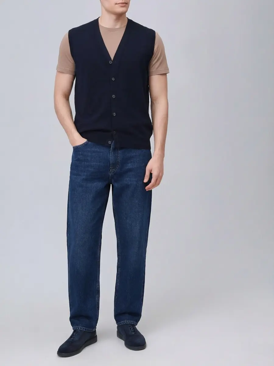 Жилет шерстяной RADI PERUGIA 5013-601 650 Тёмно - Синий  Фото 2