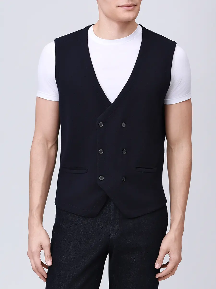 Жилет шерстяной RADI PERUGIA 7090-823 650 Тёмно - Синий  Фото 4