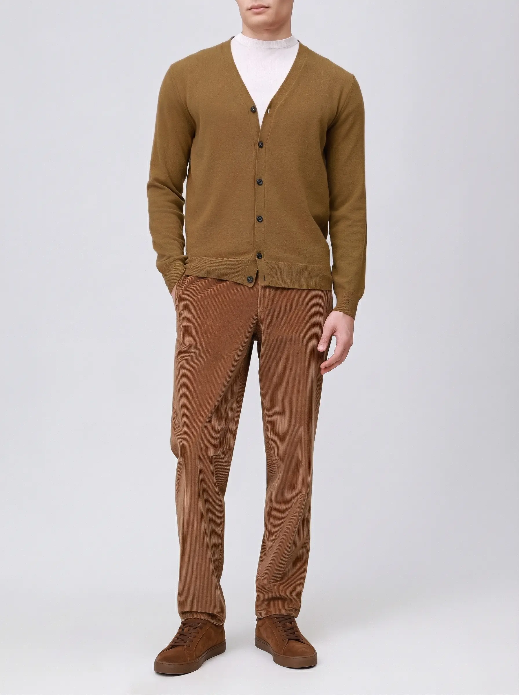 Кардиган шерстяной RADI PERUGIA 5210-605 210 Коричневый  Фото 2