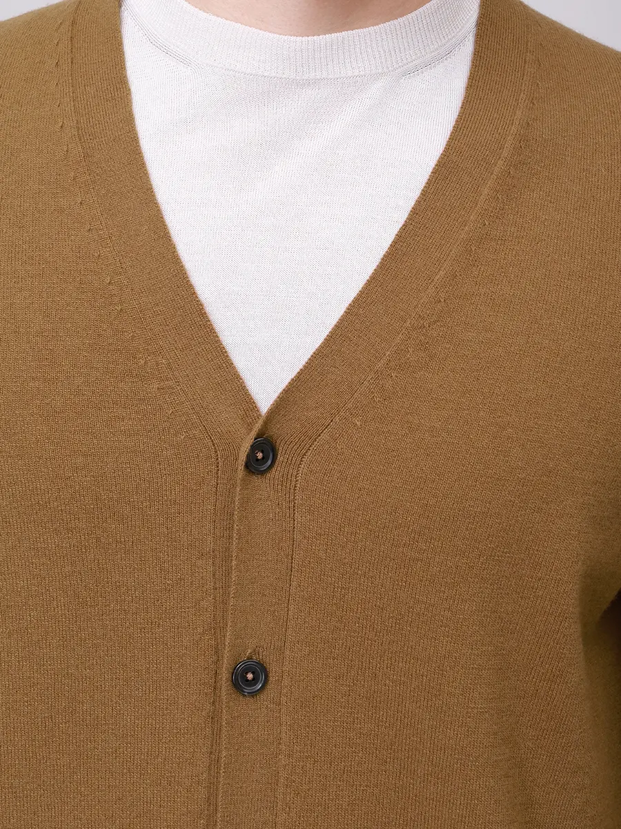 Кардиган шерстяной RADI PERUGIA 5210-605 210 Коричневый  Фото 5