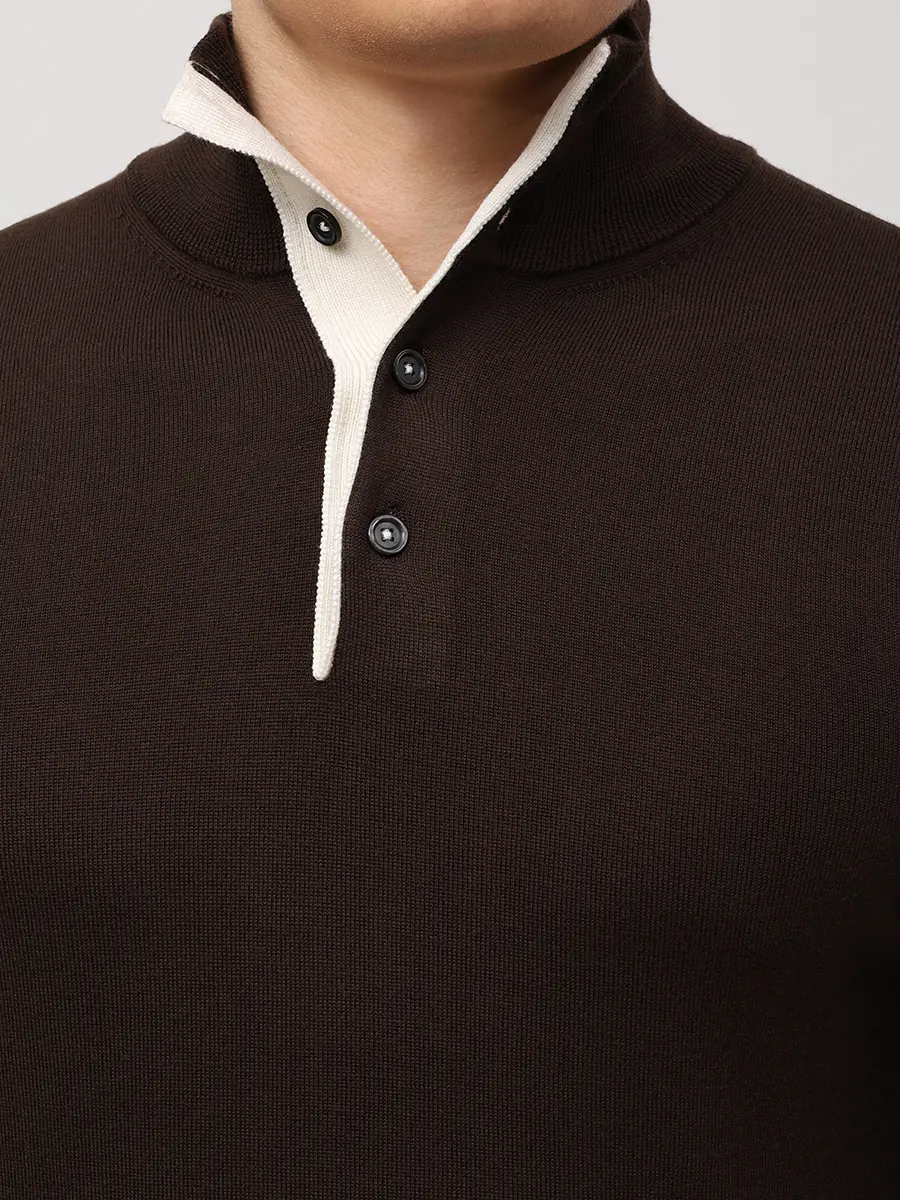 Джемпер шерстяной RADI PERUGIA 6661-717 5111 Коричневый  Фото 5