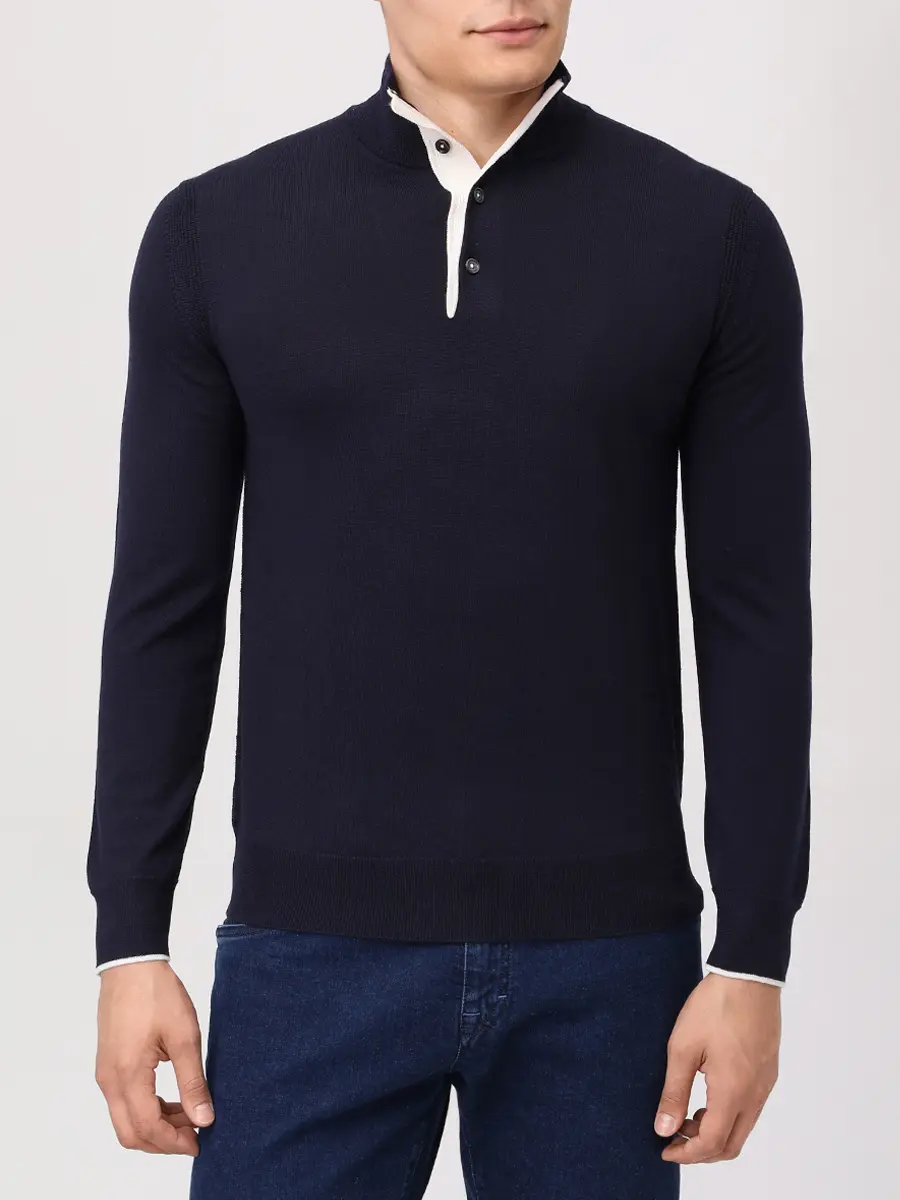 Джемпер шерстяной RADI PERUGIA 6661-717 5112 Синий  Фото 4