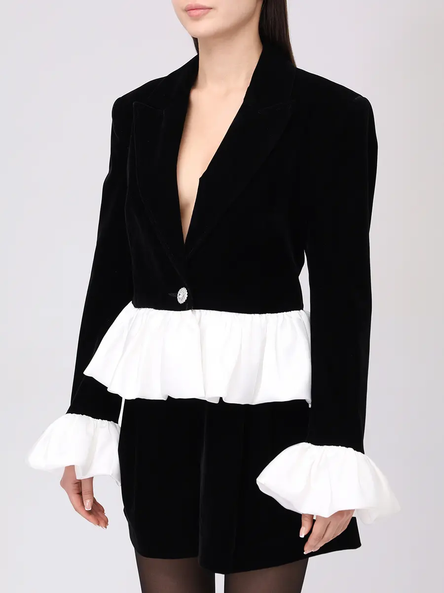 

Жакет бархатный, Черный, AL042704