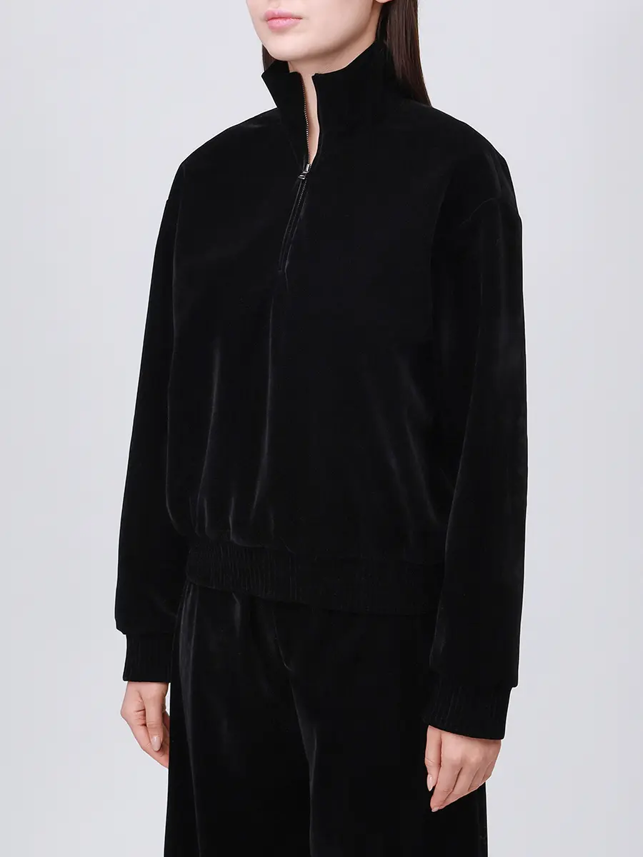 Анорак бархатный ALINE AL052701 Черный  Фото 4