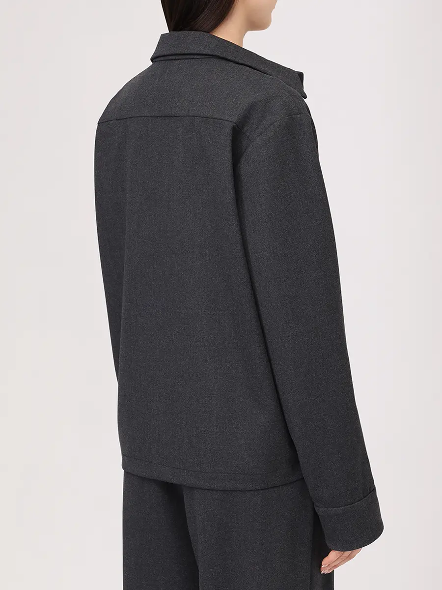 Рубашка шерстяная ALINE AL075101 Серый  Фото 3