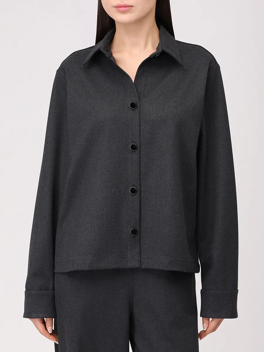 Рубашка шерстяная ALINE AL075101 Серый  Фото 4