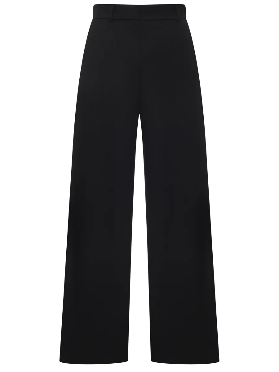 

Брюки из вискозы и шерсти, Черный, AL125001