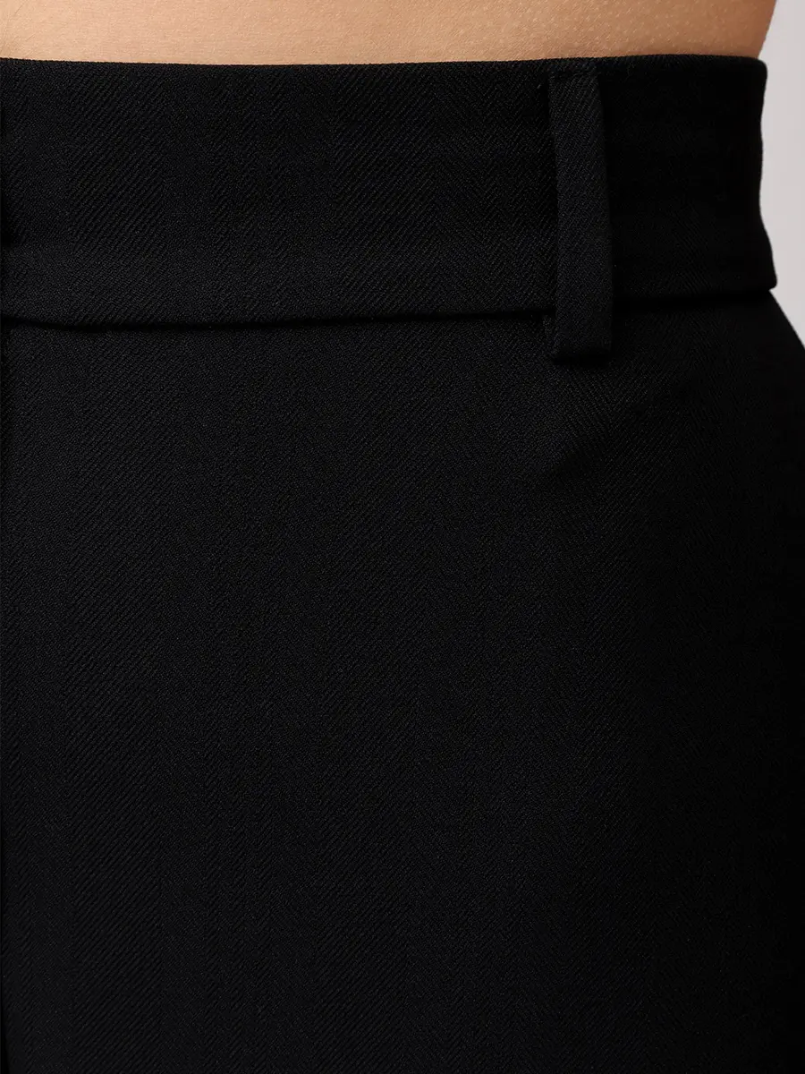 

Брюки из вискозы и шерсти, Черный, AL125001