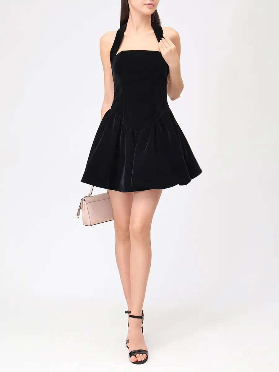 Платье бархатное ALINE AL152712 Черный  Фото 2