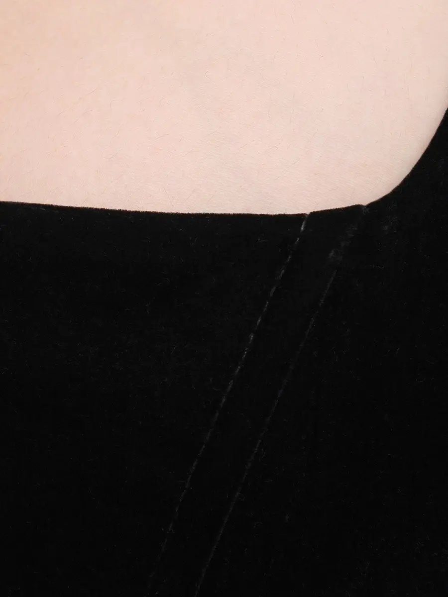 Платье бархатное BELLA ALINE AL152720 Черный  Фото 6