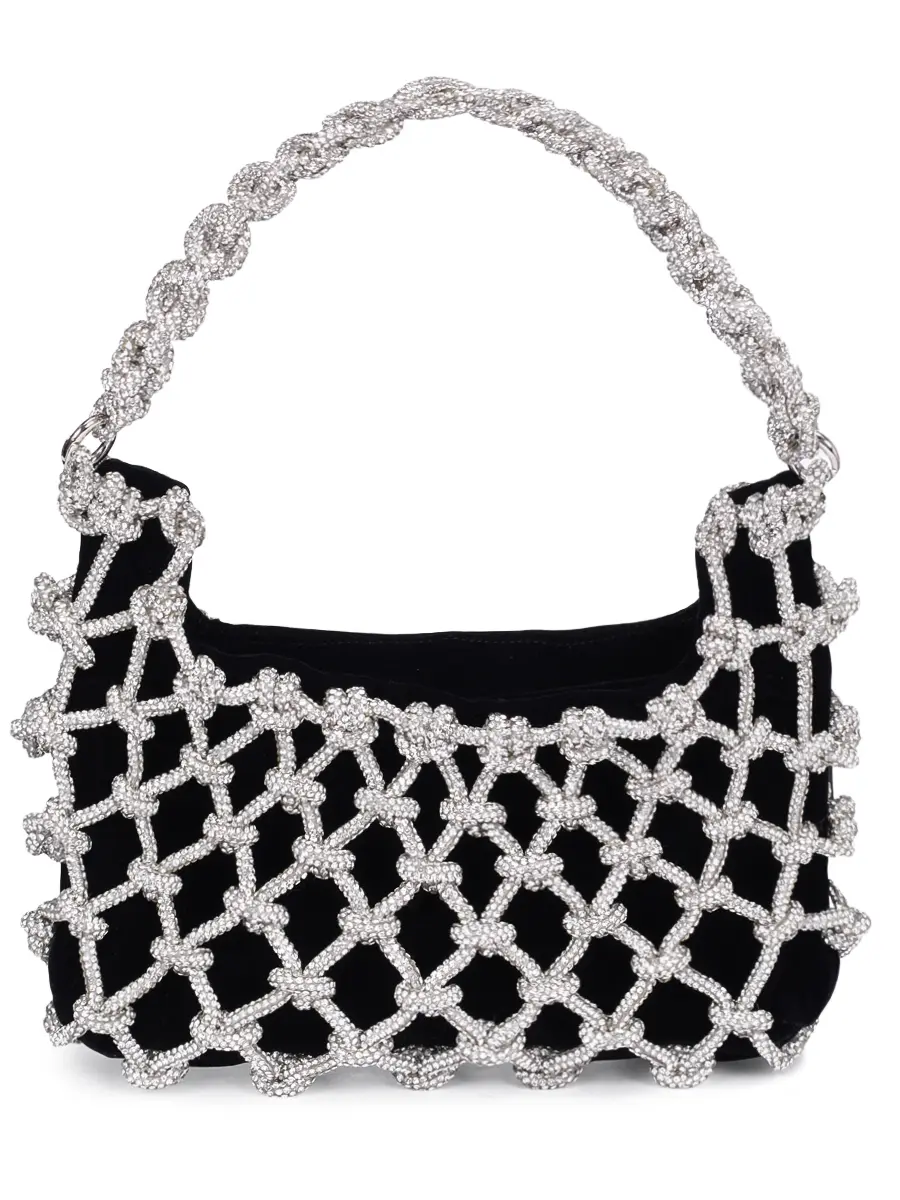 

Сумка бархатная, Черный, AL241317