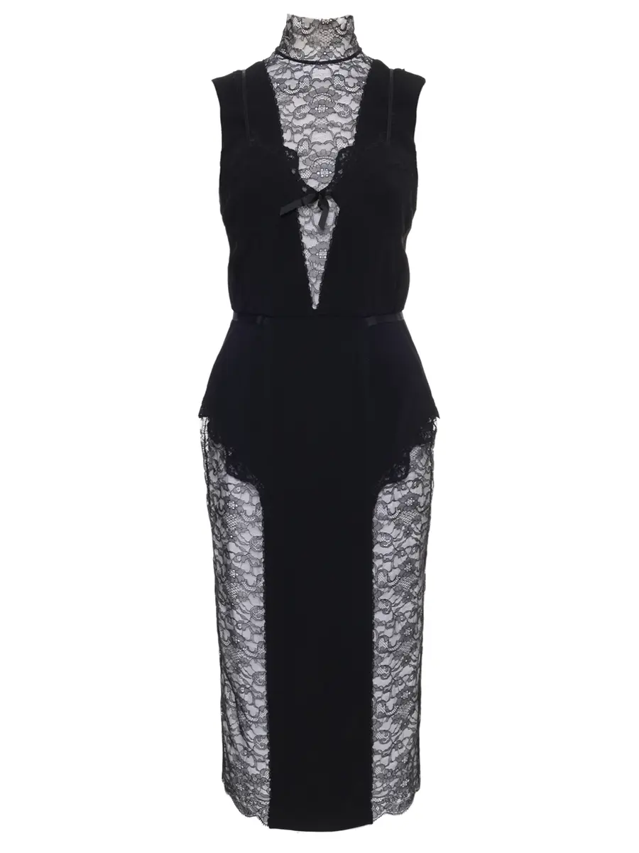 Платье с кружевом DANIIL ANTSIFEROV DA1605 Черный 
