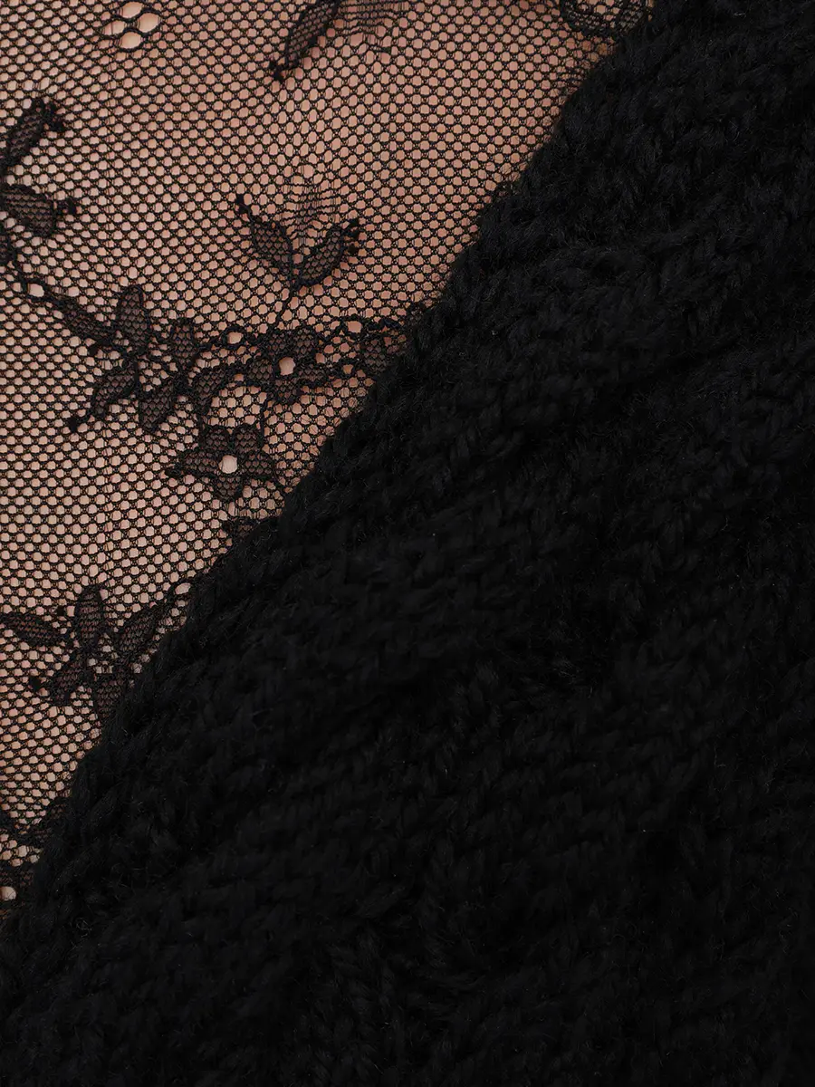 Платье с кружевом DANIIL ANTSIFEROV DA1685 Черный  Фото 6