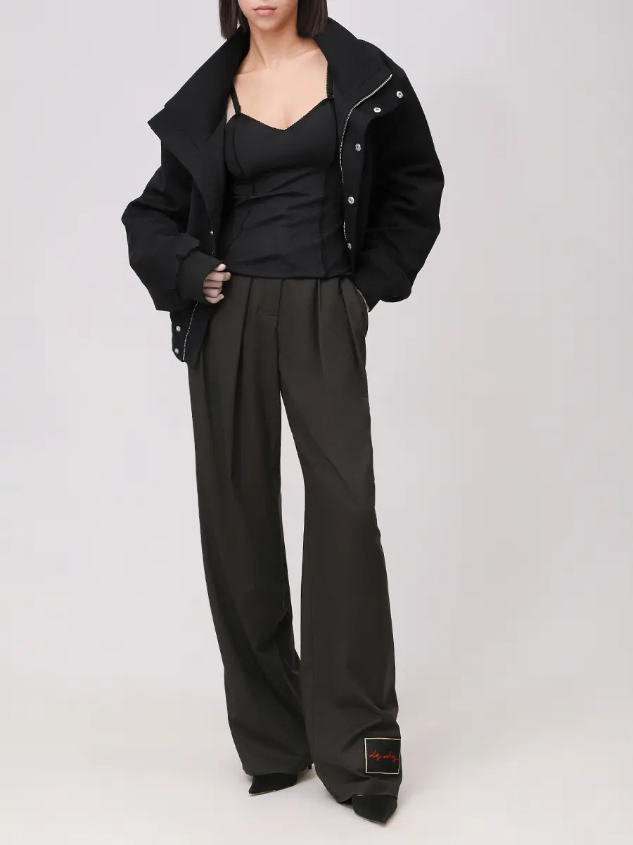 Брюки однотонные LES ARCHIVES LA2055 Темно- Серый  Фото 2