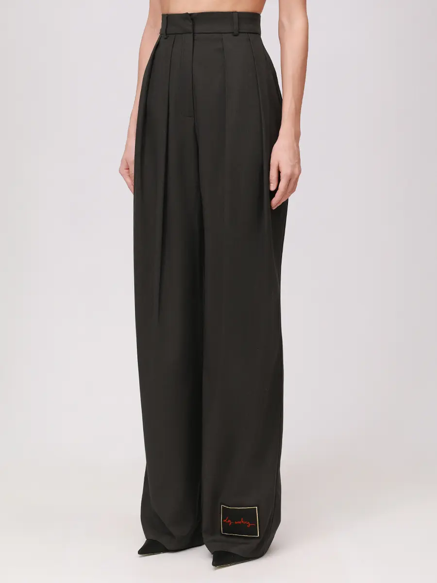 Брюки однотонные LES ARCHIVES LA2055 Темно- Серый  Фото 4