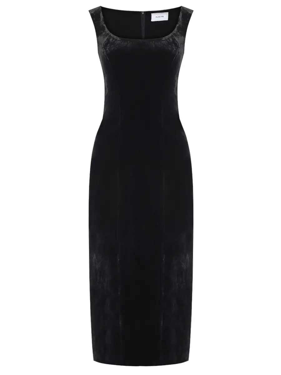 Платье бархатное MUSE ME MM.D066.9100.905 Черный 