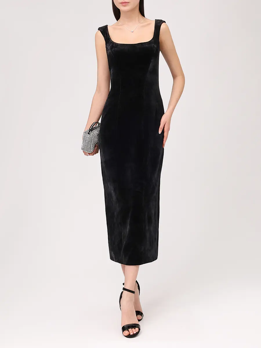 Платье бархатное MUSE ME MM.D066.9100.905 Черный  Фото 2