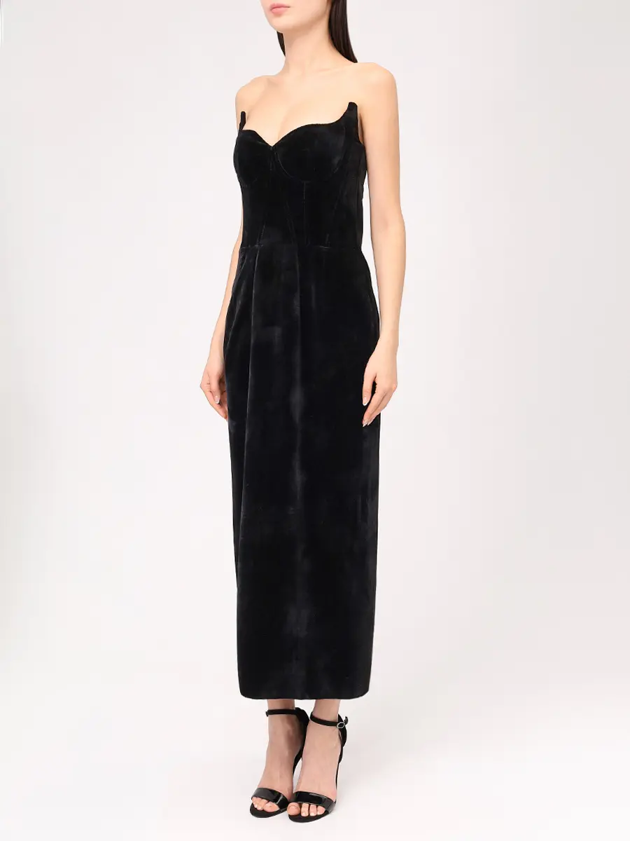 Платье бархатное MUSE ME MM.D067.9100.905 Черный  Фото 4