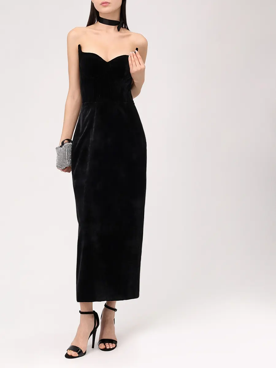 Платье бархатное MUSE ME MM.D067.9100.905 Черный  Фото 2