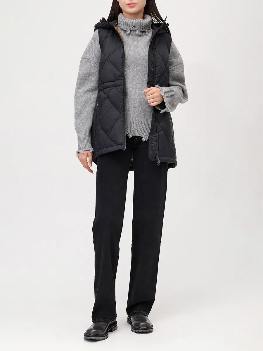 

Жилет стеганый, Черный, 1525SW-1023-A101