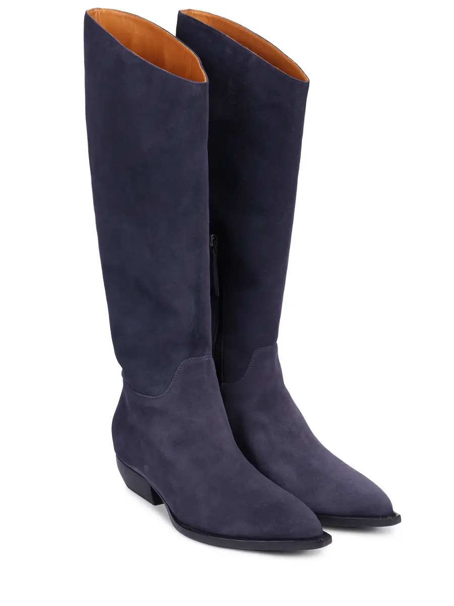 Сапоги замшевые REFINED BOG18.2634.SU409.W26 Синий  Фото 2