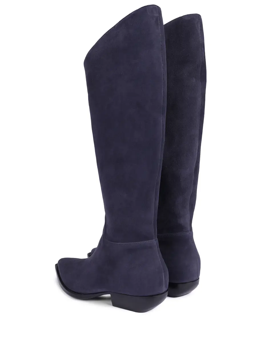 Сапоги замшевые REFINED BOG18.2634.SU409.W26 Синий  Фото 4