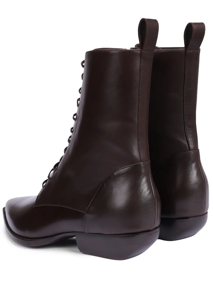 Ботинки кожаные REFINED HSG05.2634.X300.W26 Коричневый  Фото 4