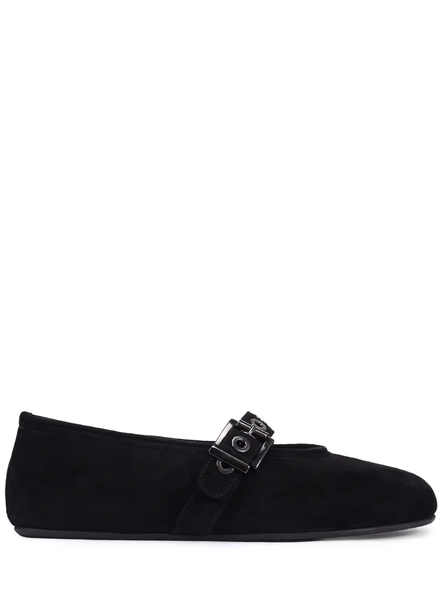 

Балетки замшевые на меху, Черный, BALG05.1511.SUF900.W26