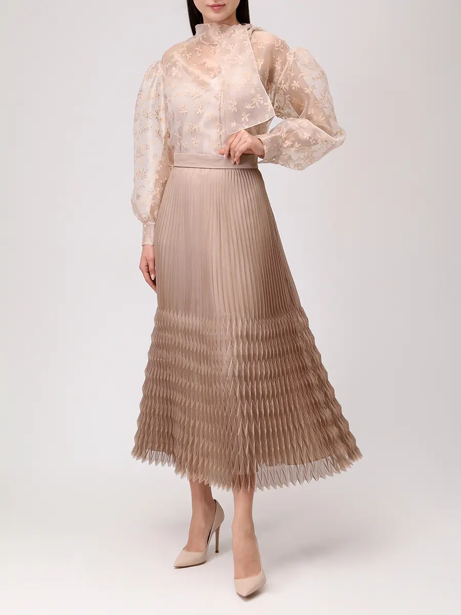 Топ однотонный SHATU SH1226_201 Бежевый  Фото 2