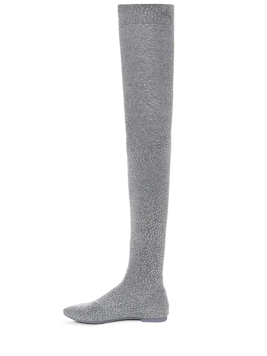 Ботфорты текстильные SOL ANGELANN SCSH-0123/W25 Серый  Фото 3