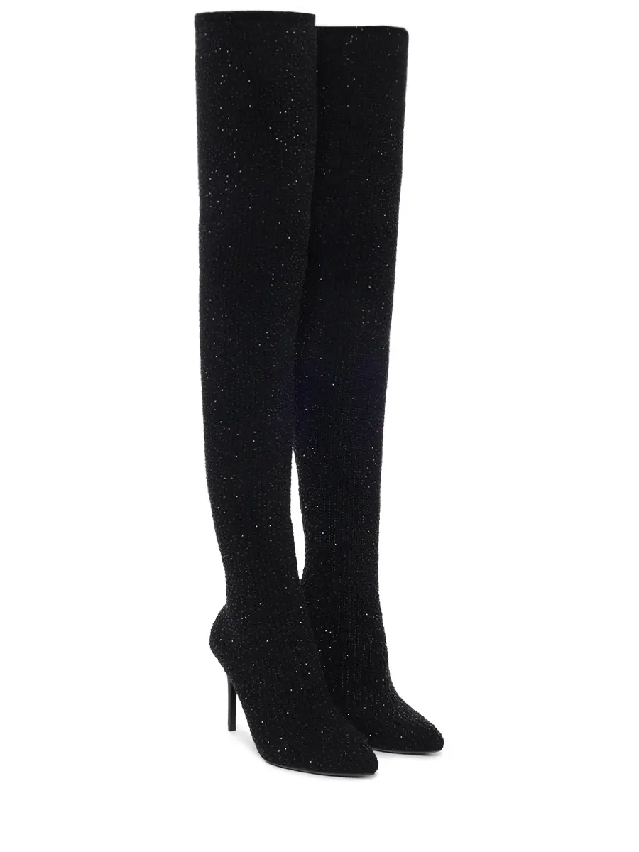 Ботфорты текстильные SOL ANGELANN SCSH-0023/W25 Черный  Фото 2