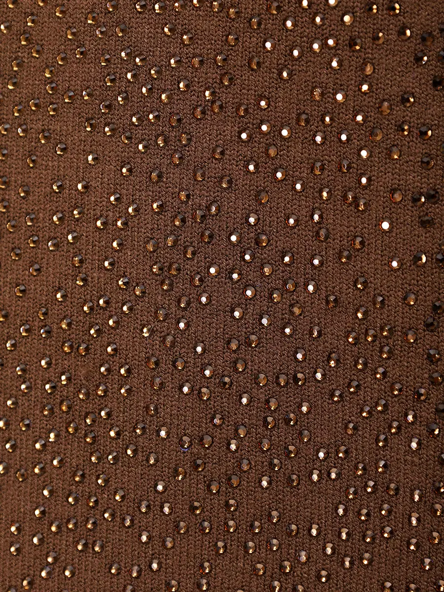 Джемпер из вискозы SOL ANGELANN SCBFW25-1079 Коричневый  Фото 6