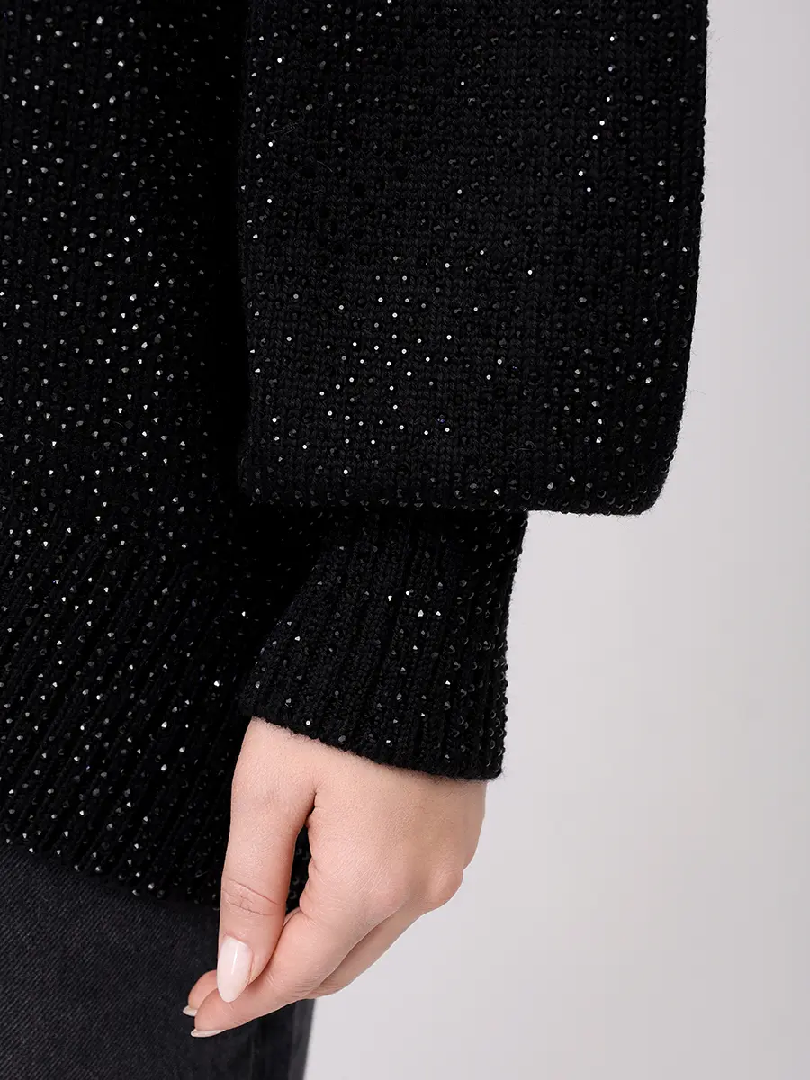 Свитер из вискозы SOL ANGELANN SCB25-103 Черный  Фото 5