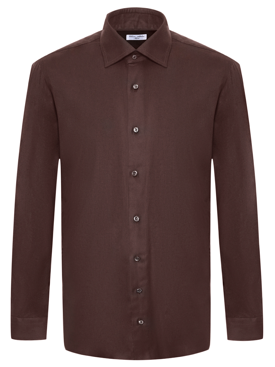 Рубашка Regular Fit из хлопка и лиоцелла CESARE ATTOLINI