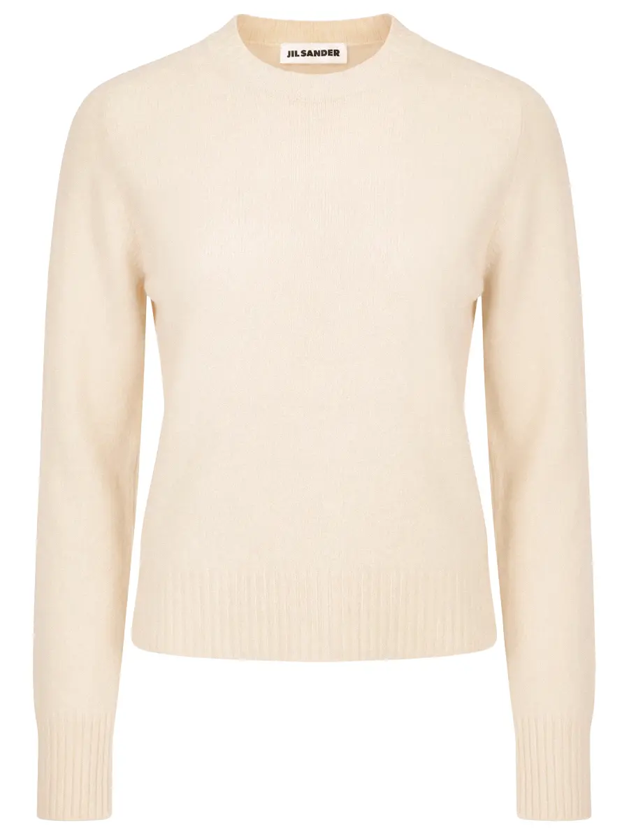 Джемпер шерстяной JIL SANDER J01GP0103 J14603 109 Бежевый 