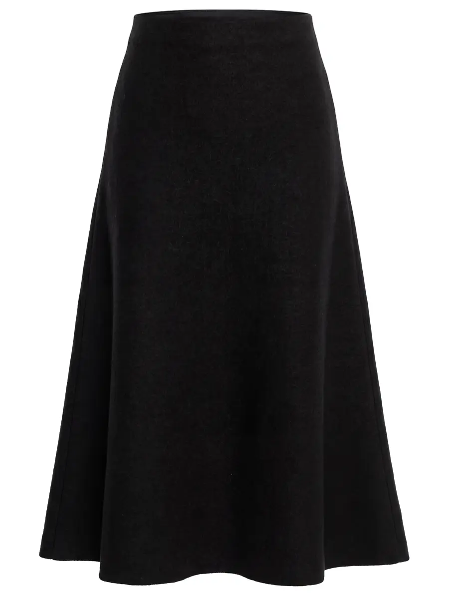 Юбка шерстяная JIL SANDER J02MA0248 J14506 001 Черный 