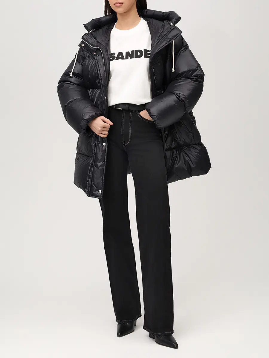 Футболка хлопковая JIL SANDER J03GC0137 J45148 102 Белый  Фото 2
