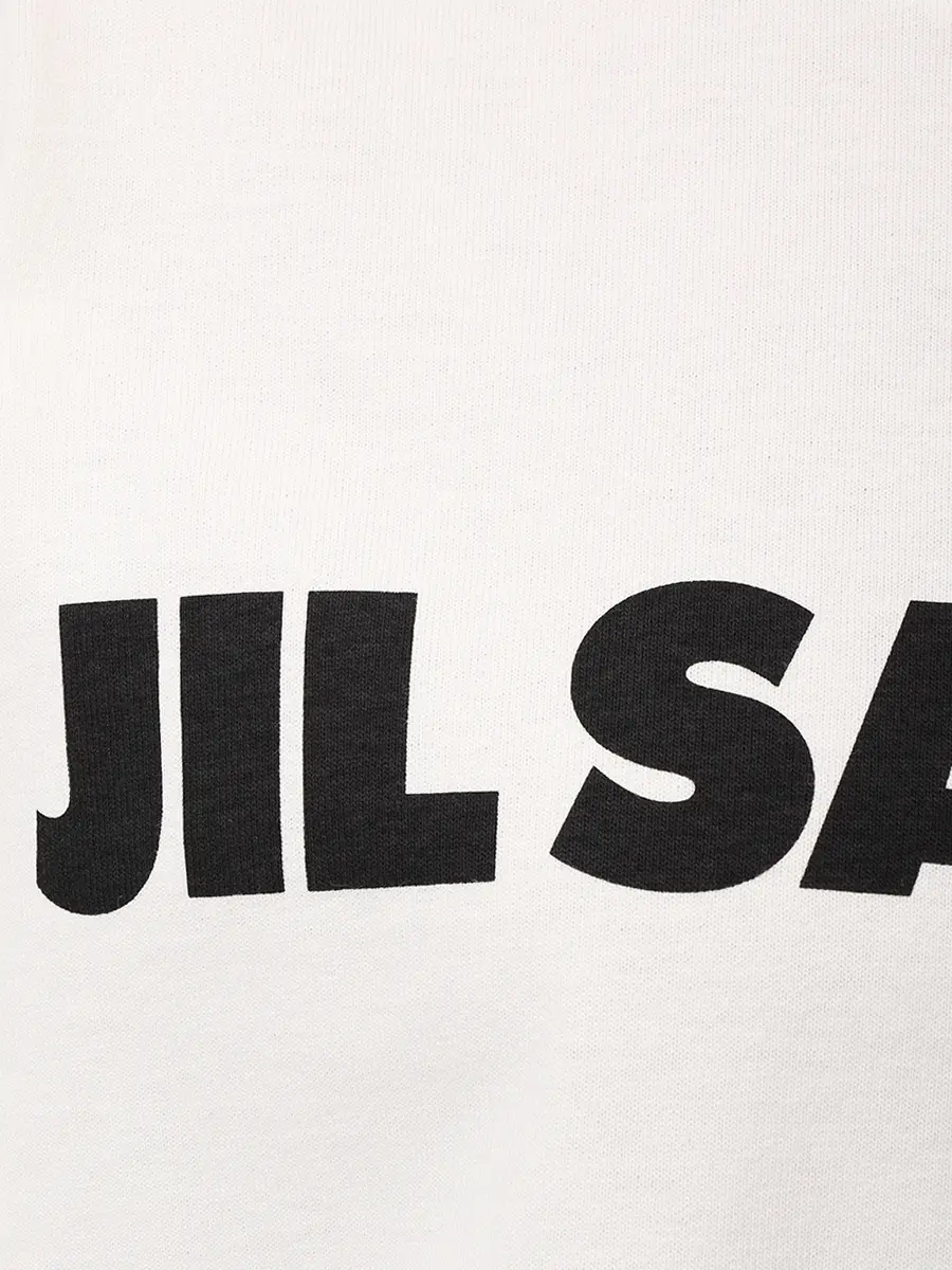Футболка хлопковая JIL SANDER J03GC0137 J45148 102 Белый  Фото 6