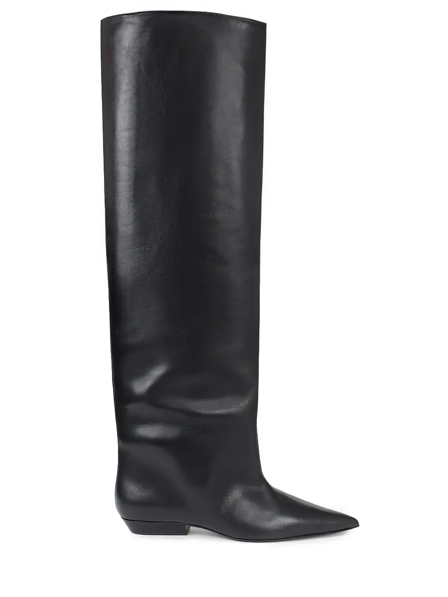 Сапоги кожаные JIL SANDER J15WW0065 P4942 001 Черный 