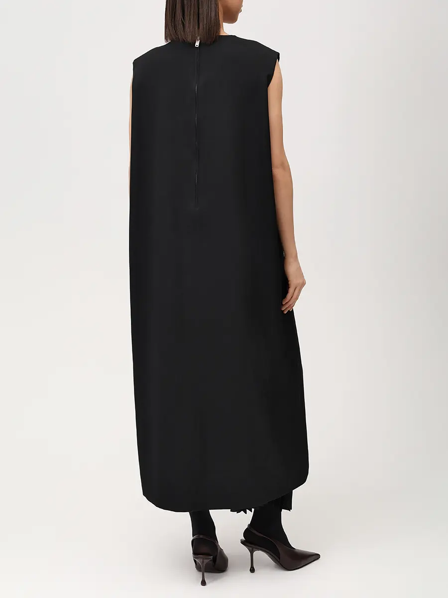 Платье шерстяное JIL SANDER J04CT0114 J40021 001 Черный  Фото 3