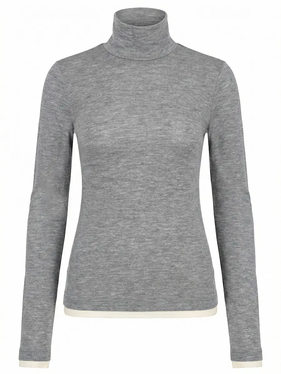 Комплект из водолазки и лонгслива JIL SANDER J40FV0115 J20226 924 Серый 