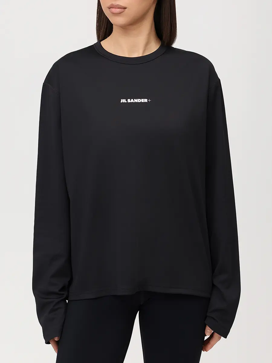 Лонгслив однотонный JIL SANDER J40GC0148 J20033 001 Черный  Фото 4